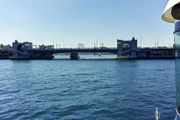 Istanbul Turkey Juli 2019 Panorama Från Bosporen Och Golden Horn — Stockfoto