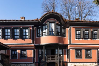 KOPRIVSHTITSA, BULGARIA - 25 Ocak 2020: Bulgaristan 'ın Sofya Bölgesi Koprivshtitsa kentindeki Todor Kableshkov Müzesi