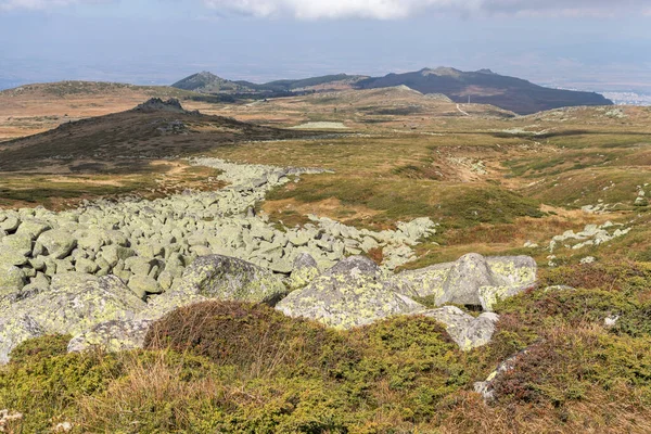 Herbstlandschaft Vom Wanderweg Zum Tscherni Vrah Gipfel Auf Dem Vitosha — Stockfoto