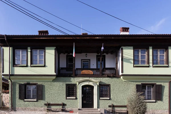 Koprivshtitsa Bulgária Janeiro 2020 Rua Típica Casas Antigas Cidade Histórica — Fotografia de Stock