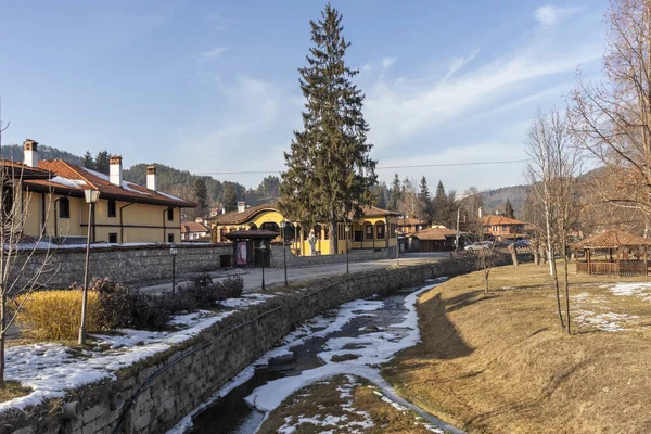 Koprivshtitsa Bulgaria Enero 2020 Calle Típica Casas Antiguas Ciudad Histórica — Foto de Stock