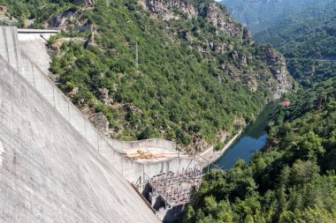 Vacha Ladscape (Antonivanovtsi) Reservoir, Rodop Dağları, Filibe Bölgesi, Bulgaristan
