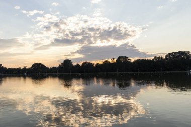 Sunset view of Rowing Venue in city of Plovdiv, Bulgaria