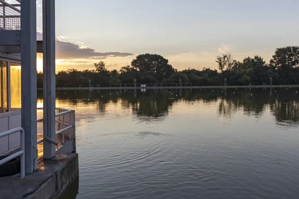 Sunset View Rowing Venue City Plovdiv Bulgaria — Photo