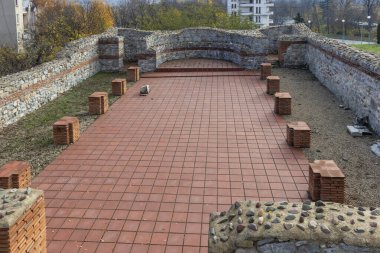 Bulgaristan 'ın Montana kentindeki Antik Kale Kalıntıları Castra ad Montanensium