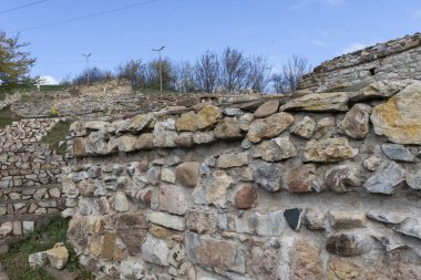 Bulgaristan 'ın Montana kentindeki Antik Kale Kalıntıları Castra ad Montanensium