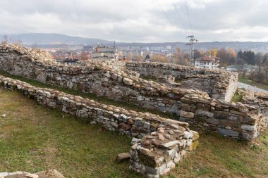 Bulgaristan 'ın Montana kentindeki Antik Kale Kalıntıları Castra ad Montanensium