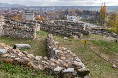 Bulgaristan 'ın Montana kentindeki Antik Kale Kalıntıları Castra ad Montanensium