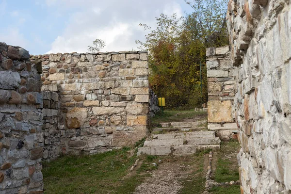 Ruínas Antiga Fortificação Castra Montanensium Cidade Montana Bulgária — Fotografia de Stock