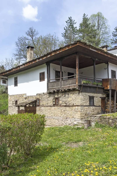 Rue Typique Vieilles Maisons Village Historique Bozhentsi Région Gabrovo Bulgarie — Photo