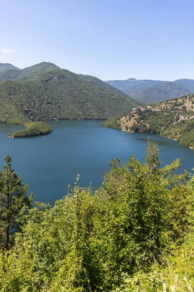 Incrível Ladscape Vacha Antonivanovtsi Reservatório Rhodope Montanhas Região Plovdiv Bulgária — Fotografia de Stock