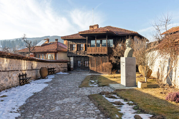 KOPRIVSHTITSA, BULGARIA - 25 ЯНВАРЯ 2020: Музей-Дом Георгия Бенковского в историческом городе Копривштица, Софийская область, Болгария