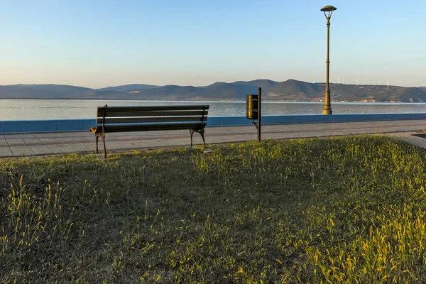 Golubac Serbia August 2019 Amazing Sunset Landscape Costal Street Danube — Stock Fotó