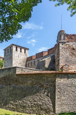 Bulgaristan 'ın Vidin kentindeki Tuna Nehri kıyısındaki Ortaçağ Baba Vida Kalesi