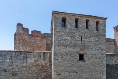 Bulgaristan 'ın Vidin kentindeki Tuna Nehri kıyısındaki Ortaçağ Baba Vida Kalesi