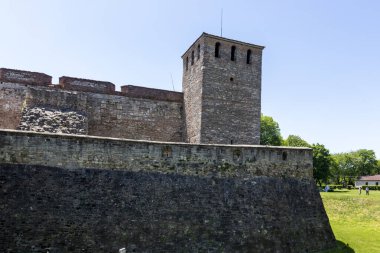 Bulgaristan 'ın Vidin kentindeki Tuna Nehri kıyısındaki Ortaçağ Baba Vida Kalesi