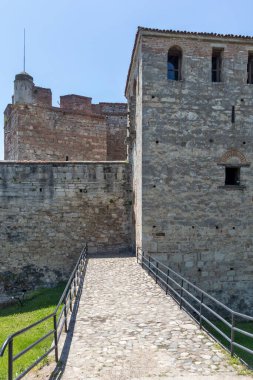 Bulgaristan 'ın Vidin kentindeki Tuna Nehri kıyısındaki Ortaçağ Baba Vida Kalesi