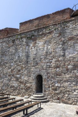 Bulgaristan 'ın Vidin kentindeki Tuna Nehri kıyısındaki Ortaçağ Baba Vida Kalesi