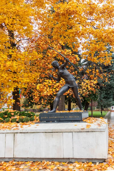 Montana Bulgarien November 2020 Typisches Gebäude Und Straße Zentrum Von — Stockfoto