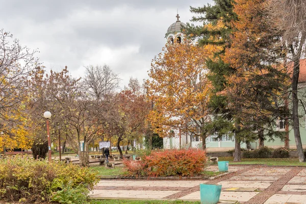 Montana Bulgaria Kasım 2020 Bulgaristan Montana Kentinin Merkezindeki Tipik Bina — Stok fotoğraf