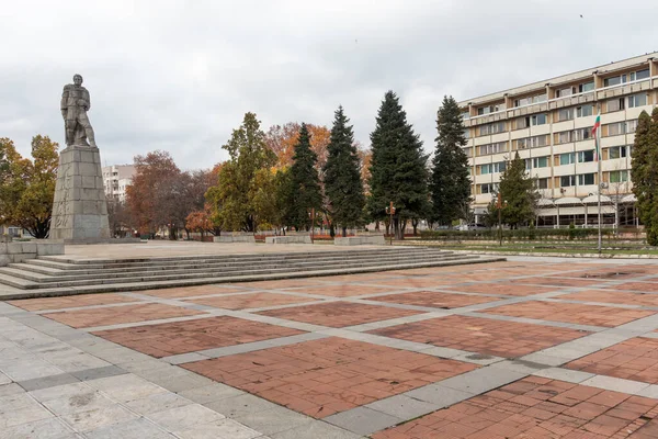 Montana Bułgaria Listopad 2020 Pomnik Powstania Wrześniowego 1923 Centrum Miasta — Zdjęcie stockowe
