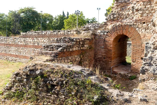 Porte Sud Connue Sous Nom Les Chameaux Aux Fortifications Romaines — Photo