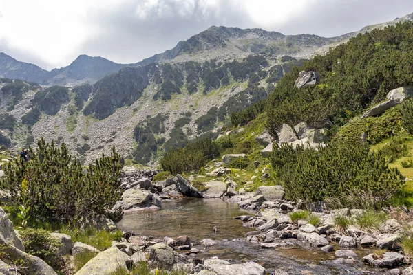 Summer Landscape Pirin Mountain Vihren Hut Bulgaria — Stok Foto