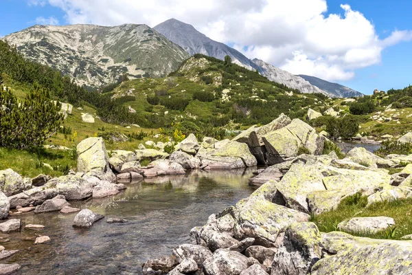 Summer Landscape Pirin Mountain Vihren Hut Bulgaria — Stok Foto