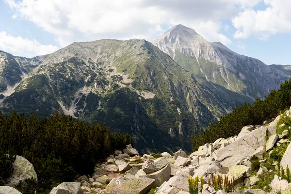 Zomer Landschap Van Pirin Mountain Bij Vihren Hut Bulgarije — Stockfoto