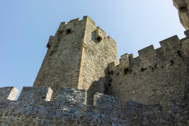 DESPOTOVAC, SERBIA - 11 Ağustos 2019: Manasija manastırı, Sumadija ve Batı Sırbistan 'daki ortaçağ binaları