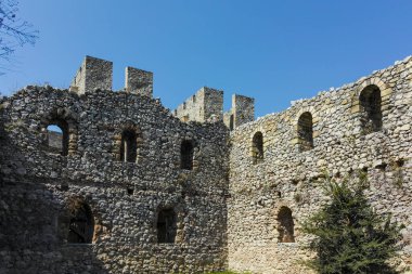 DESPOTOVAC, SERBIA - 11 Ağustos 2019: Manasija manastırı, Sumadija ve Batı Sırbistan 'daki ortaçağ binaları