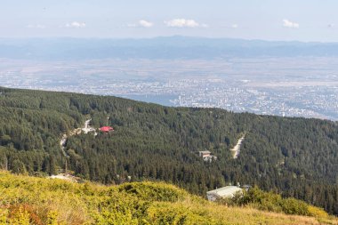 İnanılmaz Sonbahar Manzarası Vitosha Dağı, Sofya Şehir Bölgesi, Bulgaristan