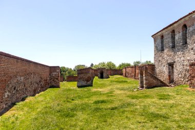 Bulgaristan 'ın Vidin kentindeki Tuna Nehri kıyısındaki Ortaçağ Baba Vida Kalesi