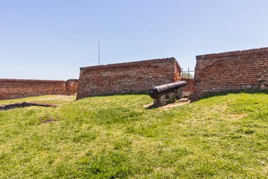 Bulgaristan 'ın Vidin kentindeki Tuna Nehri kıyısındaki Ortaçağ Baba Vida Kalesi