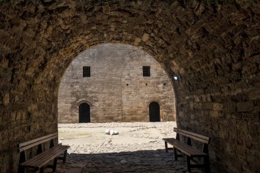 Bulgaristan 'ın Vidin kentindeki Tuna Nehri kıyısındaki Ortaçağ Baba Vida Kalesi