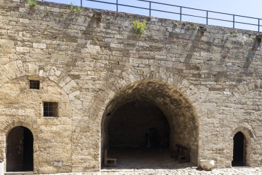 Bulgaristan 'ın Vidin kentindeki Tuna Nehri kıyısındaki Ortaçağ Baba Vida Kalesi