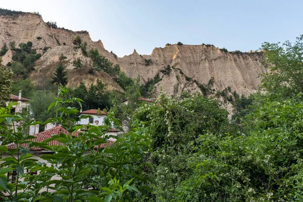 Typische Straat Oude Huizen Historische Stad Melnik Regio Blagoevgrad Bulgarije — Stockfoto