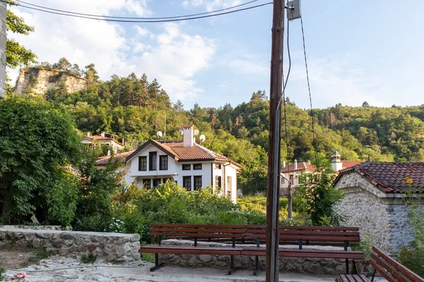 Rue Typique Vieilles Maisons Dans Ville Historique Melnik Région Blagoevgrad — Photo