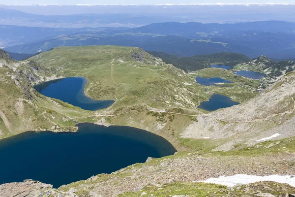 Paysage Incroyable Des Sept Lacs Rila Montagne Rila Bulgarie — Photo