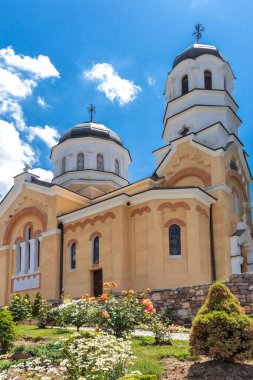 KREMIKOVTSI, SOFIA, BULGARIA - 6 Haziran 2020: Saint George, Sofya Şehir Bölgesi Ortaçağ Kremikovtsi Manastırı, Bulgaristan