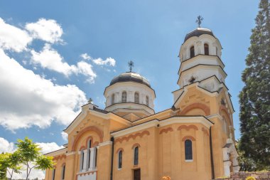 KREMIKOVTSI, SOFIA, BULGARIA - 6 Haziran 2020: Saint George, Sofya Şehir Bölgesi Ortaçağ Kremikovtsi Manastırı, Bulgaristan