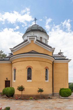 KREMIKOVTSI, SOFIA, BULGARIA - 6 Haziran 2020: Saint George, Sofya Şehir Bölgesi Ortaçağ Kremikovtsi Manastırı, Bulgaristan