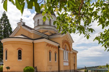 KREMIKOVTSI, SOFIA, BULGARIA - 6 Haziran 2020: Saint George, Sofya Şehir Bölgesi Ortaçağ Kremikovtsi Manastırı, Bulgaristan