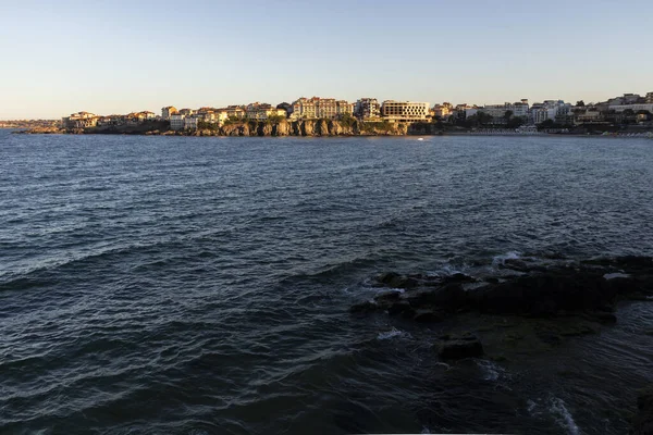 Sozopol Bulgaria Septiembre 2020 Vista Del Atardecer Costa Ciudad Sozopol — Foto de Stock