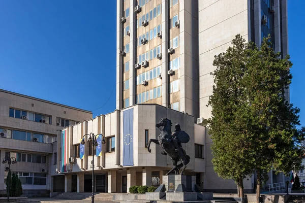 Lovech Bulgarien November 2020 Herbstpanorama Des Stadtzentrums Von Lovech Bulgarien — Stockfoto