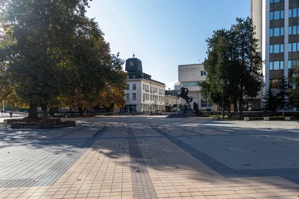 Lovech Bulgarien November 2020 Höstpanorama Över Centrum Staden Lovech Bulgarien — Stockfoto