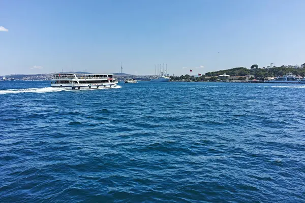 Istanbul Turkey Juli 2019 Fantastisk Panorama Från Bosporen Till Istanbul — Stockfoto
