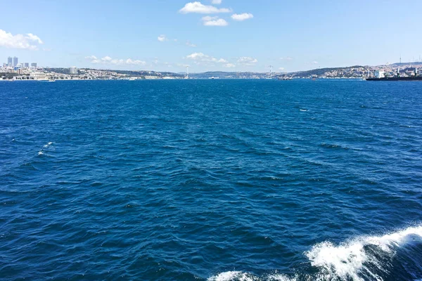 Istanbul Turquía Julio 2019 Increíble Panorámica Del Bósforo Ciudad Estambul — Foto de Stock