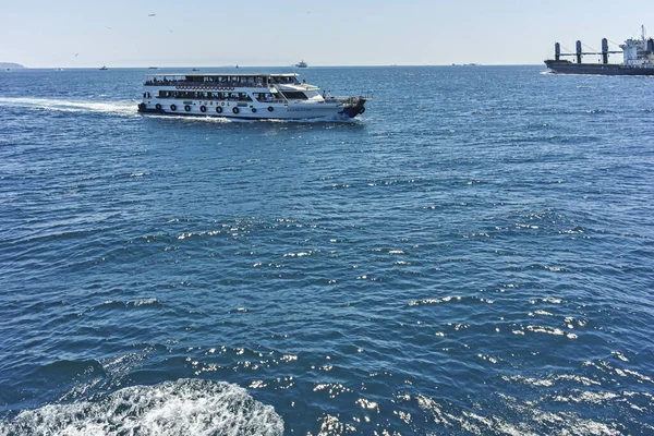 Istanbul Turchia Luglio 2019 Panorama Incredibile Dal Bosforo Alla Città — Foto Stock