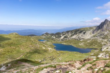 Yedi Rila Gölünün yaz manzarası, Rila Dağı, Bulgaristan